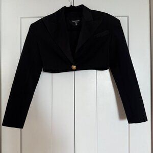 NEW Fabulous Balmain Black Spencer Tux Blazer Jacket S 36 - Excellent Condition